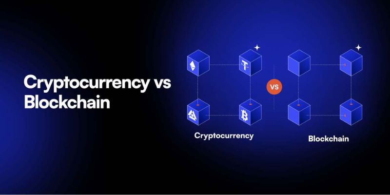 difference between cryptocurrency and blockchain